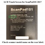 LCD Touch Screen Replacement for LAUNCH ScanPad101 V3 2017